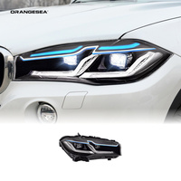 Assemblages de phares automatiques pour BMW X5 F15 2014-2018, assemblage de phares LED 6000K 10000 Lumens, phares halogènes à LED