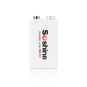 소신 9V 6F22 리튬-PO 충전식 배터리: 680mAh 7.4V 9V 블록 배터리 도매 - Product Image 3