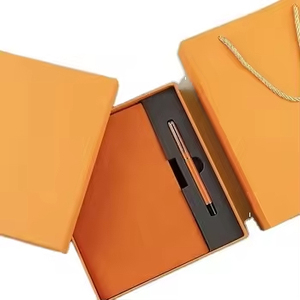 Wholesale High Quality Manufacturer A5 Soft Leather <b>Notebook</b> With Pen for Man Custom logo Business <b>Notebook</b> and Pen Gift <b>Set</b> - Product Image 2
