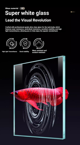 Aquarium décoratif pour la maison avec une grande vue panoramique et un éclairage LED haute puissance pour poissons tropicaux - Product Image 4