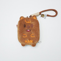 Porte-clés en peluche douce Kpop Group SK, design mignon de dessin animé, sacs à monnaie en forme de Stray Kids, porte-clés