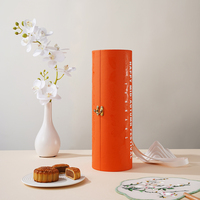 Meilleure qualité bon prix impression de logo personnalisé carton rigide magnétique multicouche cadeaux de noël cylindre boîte en papier avec poignée