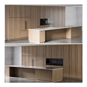 Meubles de cuisine sur mesure style moderne avec rangement intégré pour le développement immobilier - Product Image 4