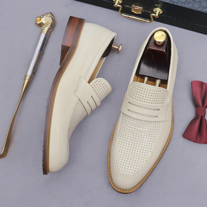 Chaussures mocassins d'hiver légères pour hommes en cuir véritable, logo personnalisé, couleur personnalisée, emballage personnalisé, haute qualité, taille sur mesure, OEM - Product Image 2