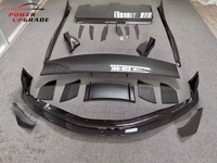 Kit carrosserie style VRS en fibre de carbone PU pour Toyota Supra A90 A91 MK5 : Lame de pare-chocs avant, jupes latérales, diffuseur arrière et aileron