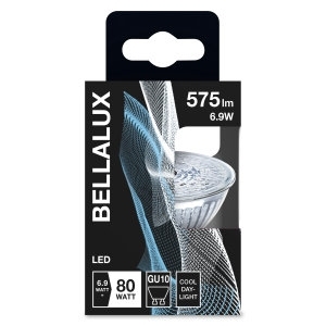 Bombilla LED Bellalux GU10 PAR16 6.9W Luz Fría Diurna 6500K 36 Grados Base de Vidrio Alimentación CA - Product Image 6