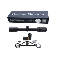 Lunette de tir télescopique Vector Optics Continental ED 2-16x44 SFP BDC illuminée avec mise au point latérale, tube en aluminium de 30 mm