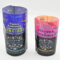 Conception personnalisée manchon rétractable en plastique PVC étiquette d'enveloppe pour bouteille de boisson étiquette rétractable