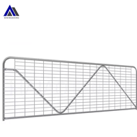 Portail de ferme en acier galvanisé à haute teneur en zinc, taille personnalisée, pour clôtures agricoles