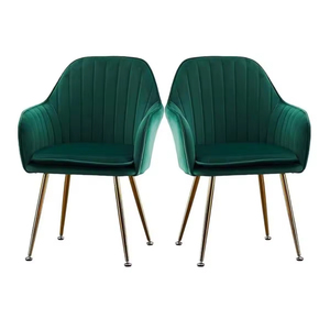 <span class=keywords><strong>Fauteuil</strong></span> confortable moderne avec pieds en métal doré, chaise d'appoint en velours beige pour la maison, salon, salle à manger, avec coussin - Product Image 4