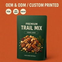 Sachet refermable personnalisé de qualité alimentaire pour mélange de noix, idéal pour la randonnée, les voyages et les activités de plein air (vente en gros)