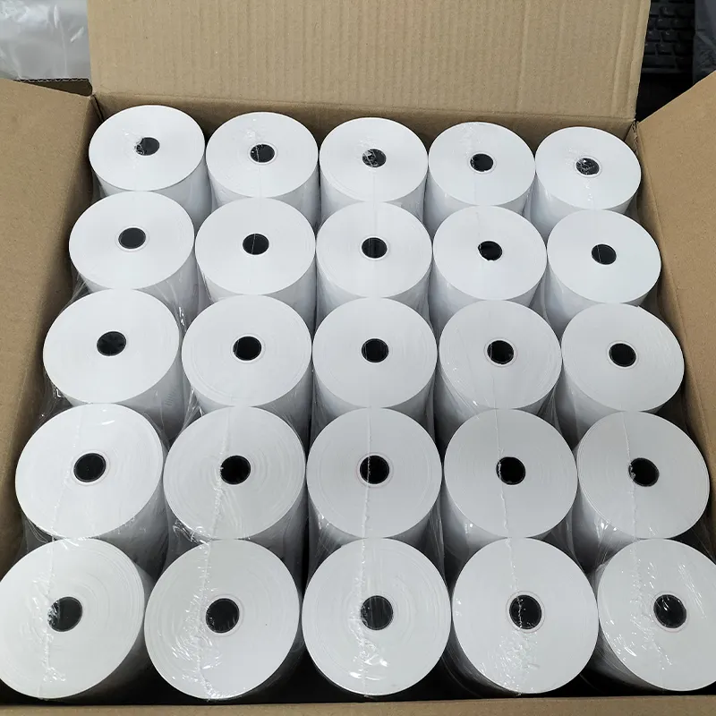 Cash Register Paper 57Mm 58Mm 80Mm Custom Size Thermal Pos Paper Rolls For Receipt Atm Pos Systems