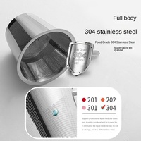 Service à thé avec tasse à eau et théière en maille de gravure en acier inoxydable 304 accessoires théière filtre à thé étanche