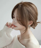 LONGFOR 10 "Clip-in Remy Rideau de cheveux humains chinois Bang Hairpiece Extension No Track Cover-up Hot Supplier