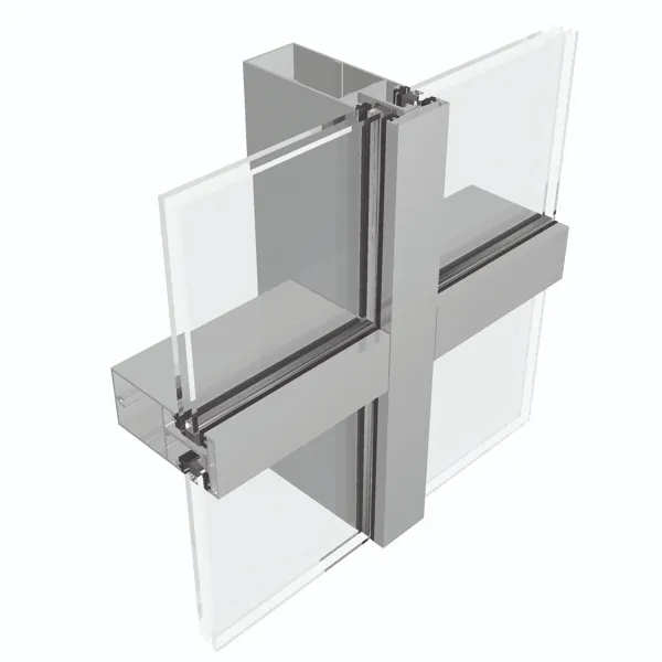 Langlebig mit Aluminium fassade Aluminium Vorhang fassade Extrusion profil