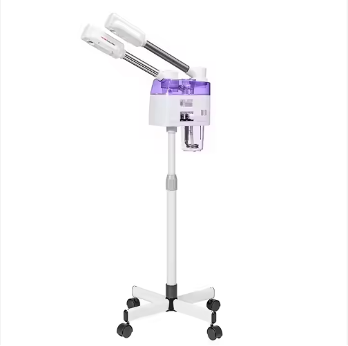 D Face Steaming Device 2 in 1 Nano Ionic Hot Professional Spa Luxury Stand Ozone Steam Manual Facial Machine Steamer