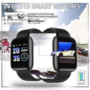 Reloj Inteligente <span class=keywords><strong>D13</strong></span> 2021 para Mujer, Pulsera Inteligente Deportiva Android a Prueba de Agua con Monitor de Ritmo Cardíaco para Niños - En Stock - Product Image 2
