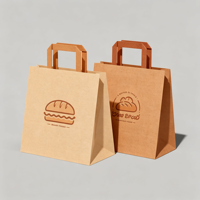 Sacs de courses en kraft recyclables robustes et personnalisables avec poignées en corde plates – Fournisseur d'usine pour les industries du vêtement et de la chaussure