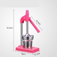 Presse-agrumes manuel, presse-agrumes avec gobelet en acier inoxydable, facile à utiliser et à nettoyer, presse-agrumes pour orange, grenade, citron