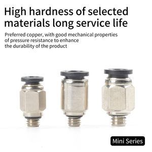 Accesorios neumáticos Accesorios en miniatura Recto a través de PC Codo <span class=keywords><strong>PL</strong></span> Cilíndrico POC Acoplamientos de manguera de aire de liberación rápida - Product Image 3