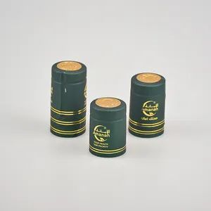 Dark Green Olive Oil PVC Heat Shrinkable Sealing Capsule With A Diameter Of 32 Mm