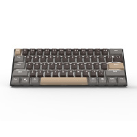Keyboard Gaming Mekanik Mini Custom 60% Hotswap dengan Switch Biru dan Lampu Latar LED 61 Tombol untuk Windows