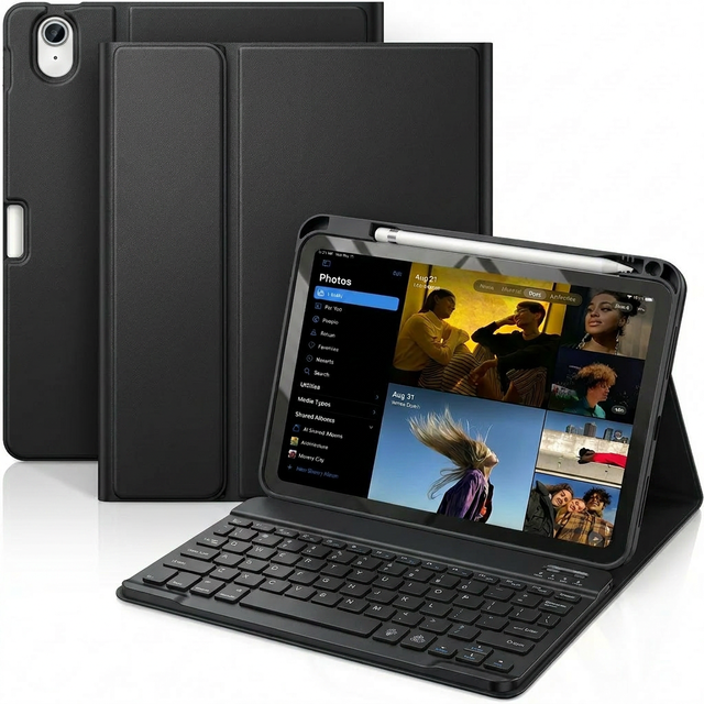 Detachable Backlit Wireless Keyboard Case for iPad 10th 11th Gen 10.9" Tablet Protective Cover with Built-in Pen Slot and Stand