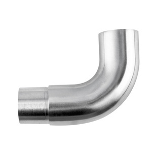 Hua Yang Stainless Steel Stair <b>Handrail</b> Fitting Pipe <b>Cap</b> Bend <b>End</b> Cover CNC Machined Surface Brushed Finish - Product Image 2