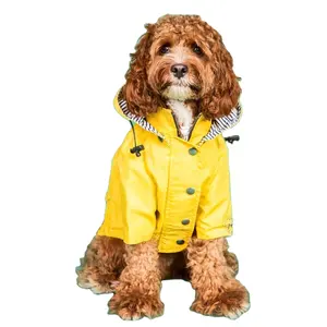 狗户外夹克个性化狗雨衣热卖防水现代实心狗夹克冬季宠物服装可持续