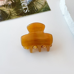 Horquilla Rectangular de acetato de estilo coreano, bonito clip de garra pequeño <span class=keywords><strong>con</strong></span> diamantes de imitación para flequillo lateral de niñas - Product Image 6
