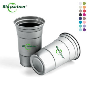 Op Maat Gemaakt Logo Aluminium Drinkbeker Bier Metalen Tumbler Wegwerp Buiten Recyclebaar Feest Koud Drankje Aluminium Beker Mok - Product Image 6