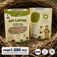 Sachet Doypack Personnalisé en Plastique avec Doublure en Film, Fermeture Zip Refermable pour Aliments pour Animaux, Chewing-gums, Friandises pour Oiseaux, Snacks - Emballage Qualité Alimentaire OEM/ODM