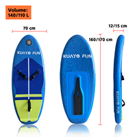 Planche de surf hydrofoil OEM pour kitesurf 110L 140L, planche de paddle gonflable, wing foil gonflable, planche de windsurf, planche de surf aquatique