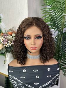 Wholesale Original Human Hair 99j#1b#4/30# Color Water Wave <b>Wig</b> 100% Human Hair 5*5 closure <b>Wig</b> - Product Image 2