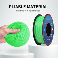 Filamen Printer 3D TPU Merah-Putih 1.75mm 1kg Terlaris, Mendukung Layanan OEM ODM