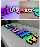 Boîte à lumière LED 3D personnalisée pour publicité intérieure, enseigne lumineuse pour devanture de magasin, pour centres commerciaux et entreprises