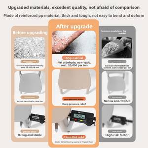 Silla sin marco de resina engrosada para uso doméstico, silla de comedor de ocio, taburete comercial apilable simple con respaldo, moderno y minimalista - Product Image 3