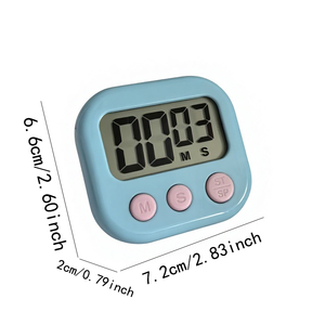 Minuteur de cuisine numérique magnétique en plastique ABS, chronomètre multifonctionnel pour la gestion du temps, compte <span class=keywords><strong>à</strong></span> <span class=keywords><strong>rebours</strong></span> pour la cuisine, la pâtisserie, l'étude, les sports - Product Image 2