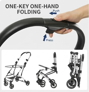 Nouvelle <span class=keywords><strong>poussette</strong></span> pour animaux de compagnie à double couche et grand espace, pour plusieurs chats et chiens, avec design séparable - Product Image 5