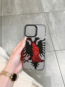 <span class=keywords><strong>Cover</strong></span> per <span class=keywords><strong>iPhone</strong></span> 16/15/14/13/12 Pro Max con stampa Aquila Bicefala Guerriera Rossa e Nera, Custodia Antiurto Personalizzata - Product Image 3