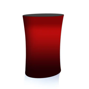 ポータブルプロモーション折りたたみテーブルカスタムポップアップファブリックカウンタートレードショー表彰台展示会用 - Product Image 1