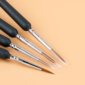 Ensemble de 11 pinceaux de précision à pointe fine pour peinture miniature, acrylique, <span class=keywords><strong>aquarelle</strong></span>, dessin au trait, poils de <span class=keywords><strong>Kolinsky</strong></span>, manche en bois - Product Image 3