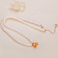Nuevo Collar con Colgante de Perla Redonda de Agua Dulce Miuxi, Unisex, AAAAA, de Alta Gama, Simple, Elegante, Blanco