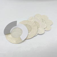 Couvre-mamelon jetable en dentelle coeur fleur sans couture coussinets de poitrine coussinets de robe de mariage accessoire intime patchs de mamelon