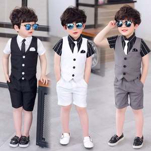 Conjunto de Ropa para Niños, Traje Infantil, Traje Formal para Niños, Chaleco, Camisa, Pantalones Cortos, Trajes para Niños para Fiestas de Cumpleaños - Product Image 5