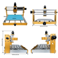 Mise à niveau DIY CNC 3018 Plus Gravure Coupe Fraiseuse Machine Puissante 300w/500w Broche pour Acier Inoxydable