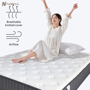 OEM 10 inç hibrid ortopedik cep yaylı şilte kral kraliçe çift boyutu haddelenmiş yanmaz yatak sağlıklı yatak şiltesi - Product Image 5