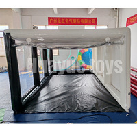 Offre Spéciale couleur mélangée noir et blanc personnalisé 5*3*2M tente de voiture gonflable tente de Garage couverture de voiture gonflable pour le stationnement de voiture