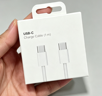 Cable de Carga Rápida USB C-C PD de Nailon Trenzado de 1 m y 60 W para iPhone 11/12/13/14/15/16 Pro Max, para Samsung S21 S22, Cable de Datos