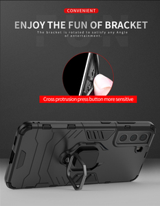 Cover Posteriore Completa in TPU+PC con Supporto e Anello per S21 FE A22 5G/A82 5G/ Quantum 2, Antiurto, Design Business - Product Image 6